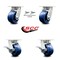 Service Caster 4 Inch Kingpinless Solid Poly Wheel Caster Swivel Locks 2 Brakes SCC, 2PK SCC-KP30S420-SPUR-BSL-2-SLB-2 - alternate 7